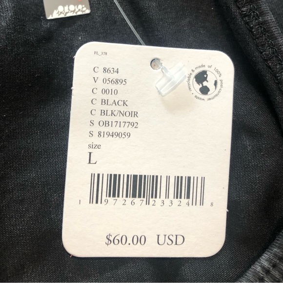 Free People Hot Shot Mini Dress With Pockets In Washed Black.NWT! Sz XS & S - Picture 8 of 15